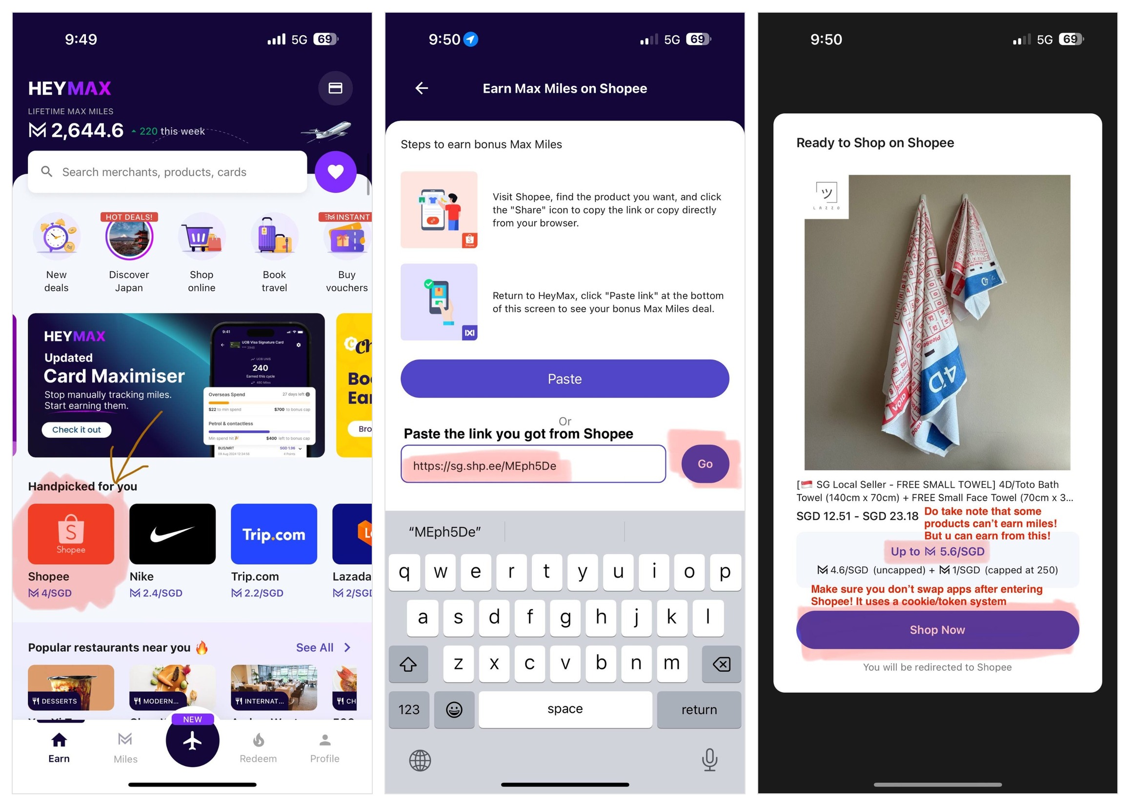 How to use the Shopee URL method in HeyMax
